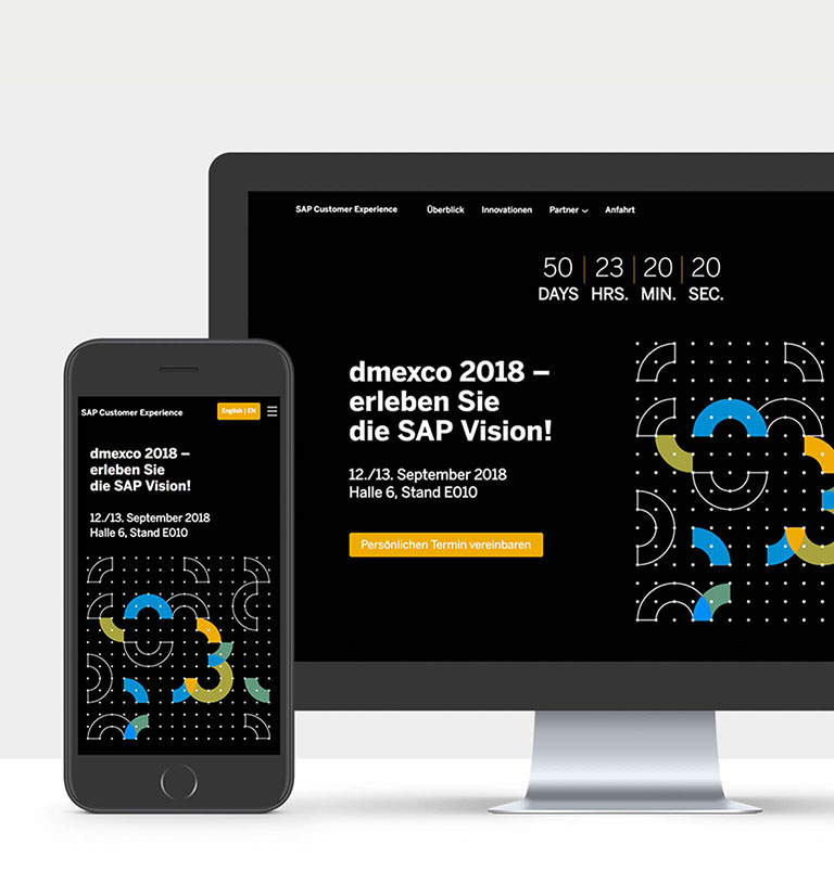 Subbranding für den dmexco-Auftritt für SAP