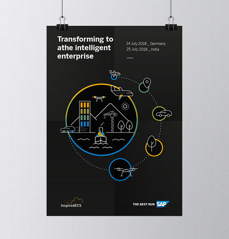 Zu sehen ist eine Illustration für SAP von der Designagentur SNK