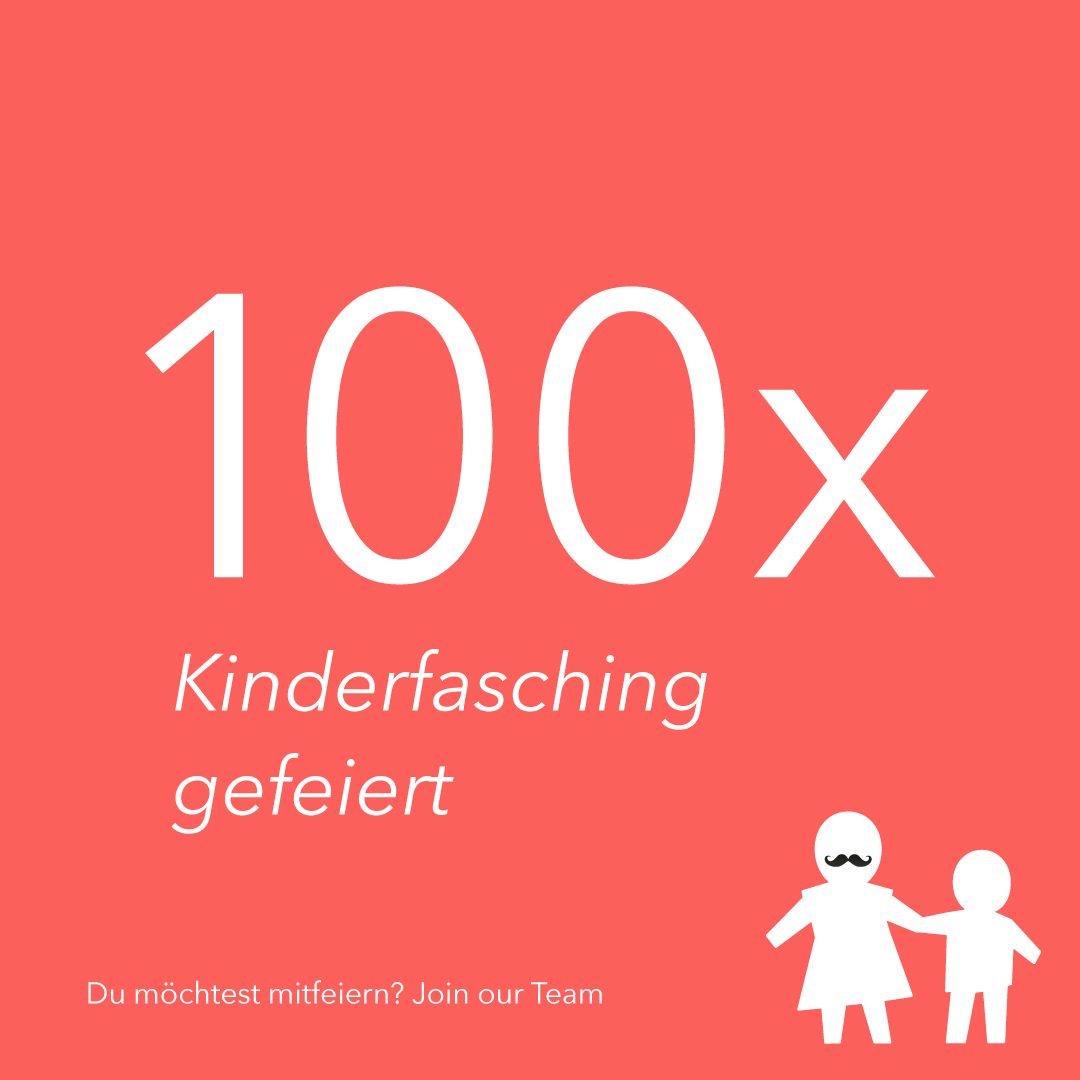 Grafik: 100 Mal wurde miteinander "Kinderfasching" gefeiert