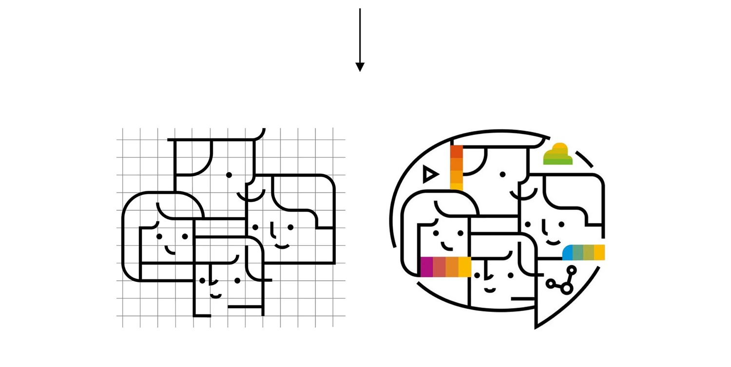 Illustration von Menschen im SAP Hybris Designsystem von SNK