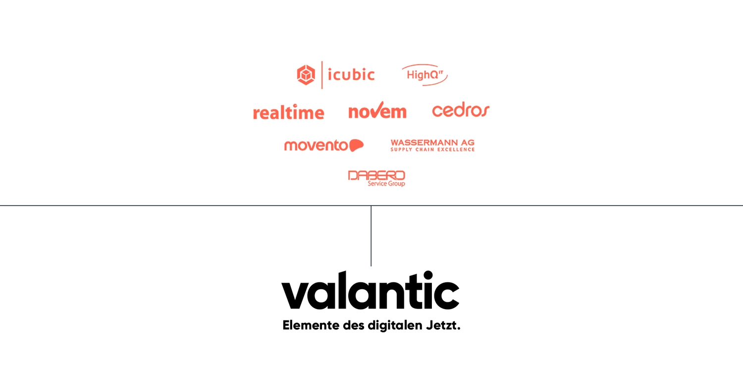 An image shows all 7 brands that came together in valantic