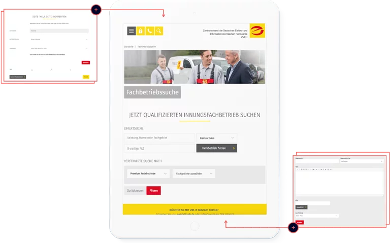 Eine Grafik zeigt den Support durch SNK in agiler Zusammenarbeit auch nach Golive des Portals.