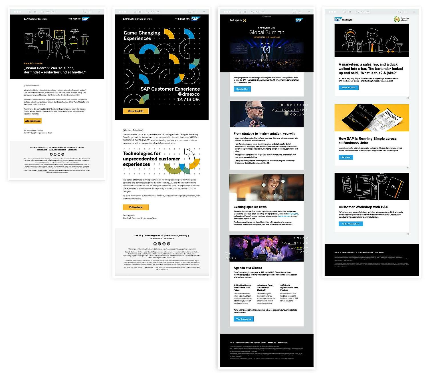 Mailings for SAP hybris by content agency SNK