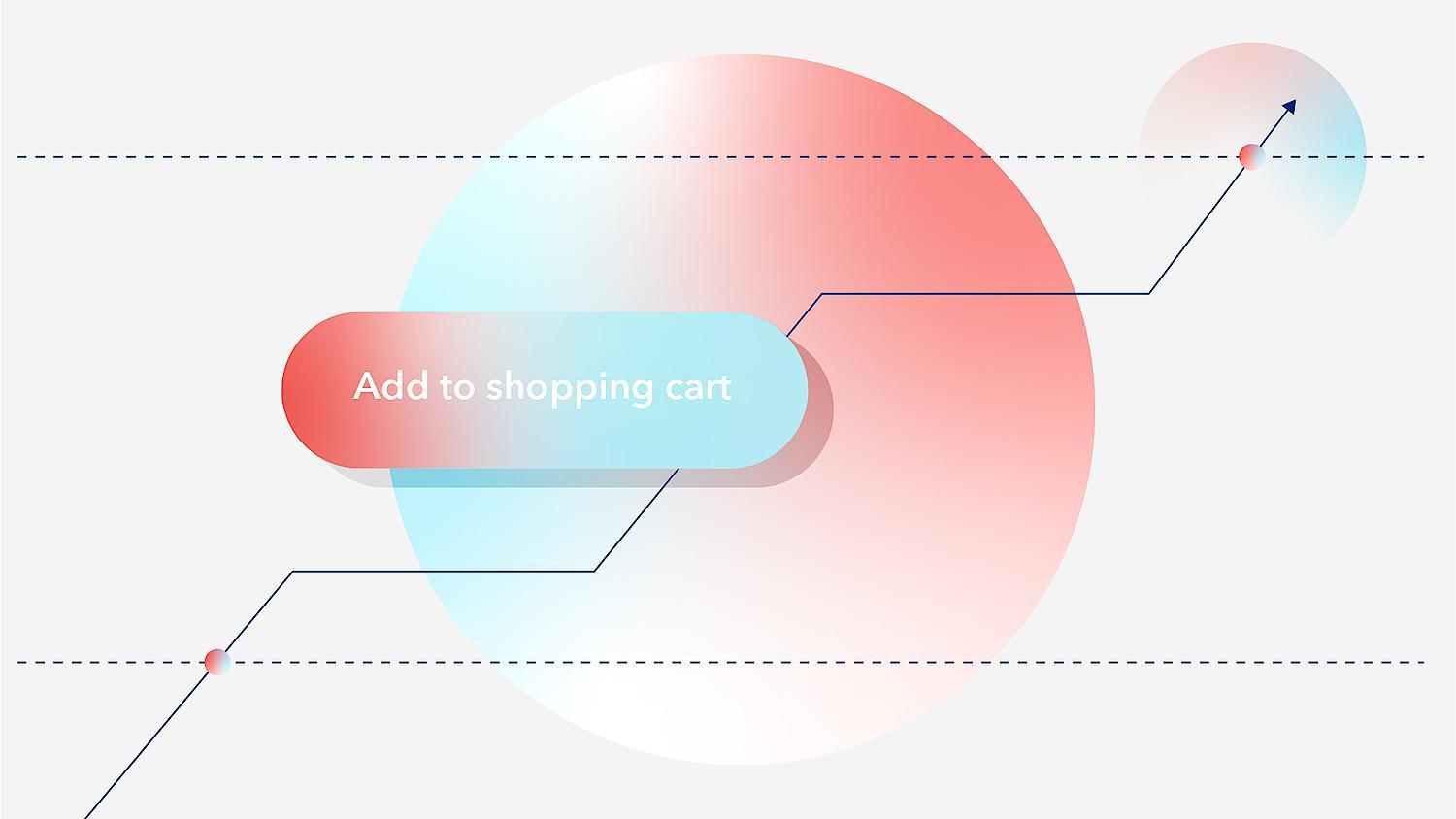 An illustration with the word "shopping cart"