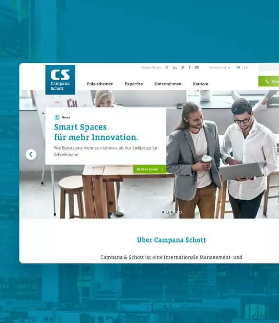 Campana und Schott Web screen