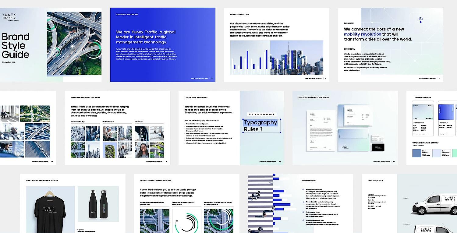 Typographie, Farbe, Designs: Überblick zum Yunex Brand Styleguide