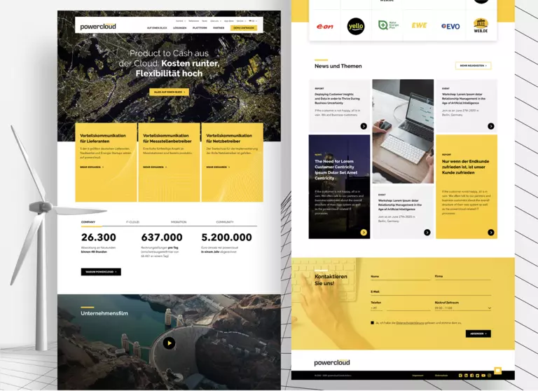 Website für SaaS-Abrechnungsplattform