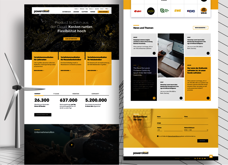 Website für SaaS-Abrechnungsplattform