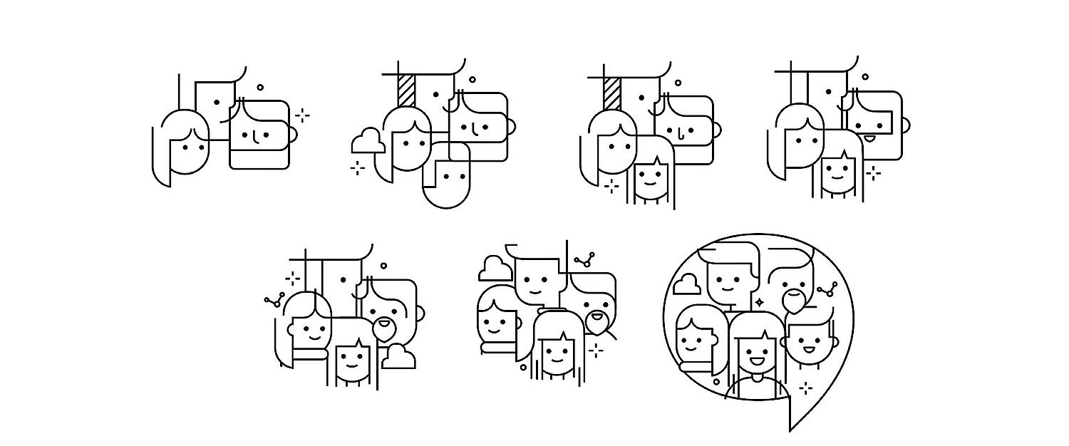 Illustration von Menschen im SAP Hybris Designsystem von SNK