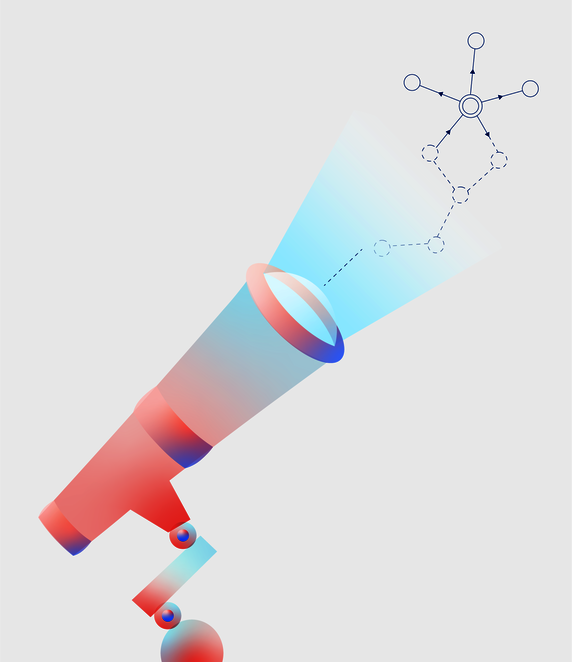 Illustration of a telescope