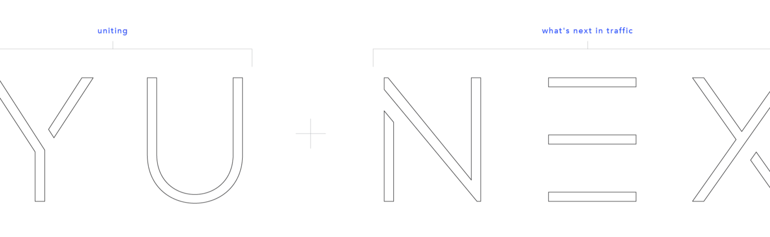 Meaning of the Yunex brand: YU (Uniting) + NEX (what's next in traffic)